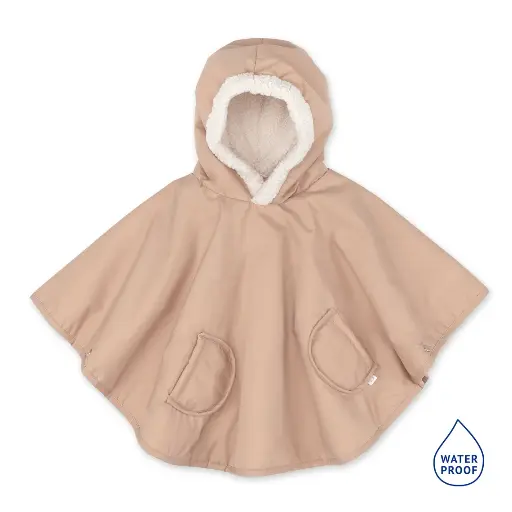 [525071] Bemini | Poncho Outdoor Teddy Waterdicht Natural 9-36m