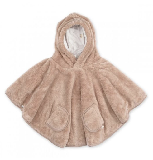 [525073] Bemini | Poncho Softy Teddy Natural 9-36m