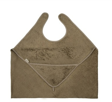 [478127] Timboo | Badcape Cuddle Towel Bamboe Jungle Green Groen 94x104cm 