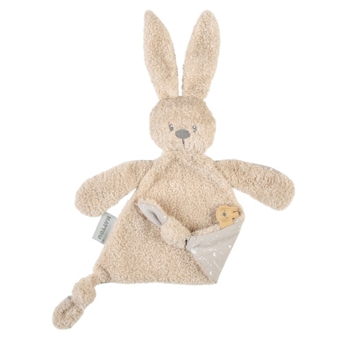 [484744] Nattou | Knuffeldoek Lapidou Konijn Triangle Glow In The Dark Teddy Sand Zand