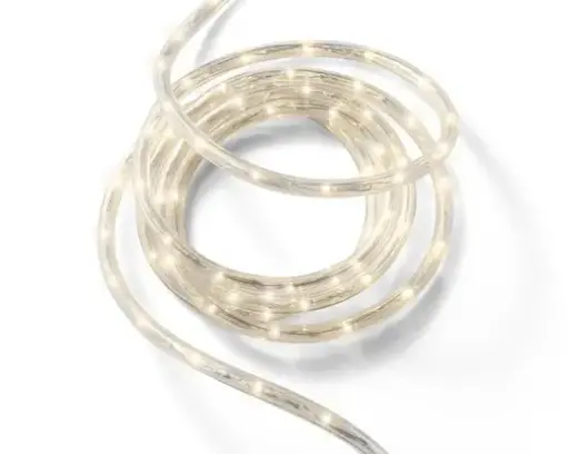[393338] Lumineo | Verlichting Lichtslang Twinkel Effect 8 Functies Transparant/Warm Wit 1800cm Buiten