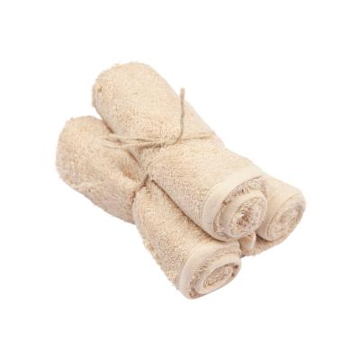 [398346] Timboo | Handdoek Gastendoek Bamboe Frosted Almond Ecru 29,5x50cm 3-pack