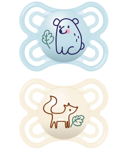 [527456] MAM | Fopspeen Perfect Silicon Blauw 0-6M 