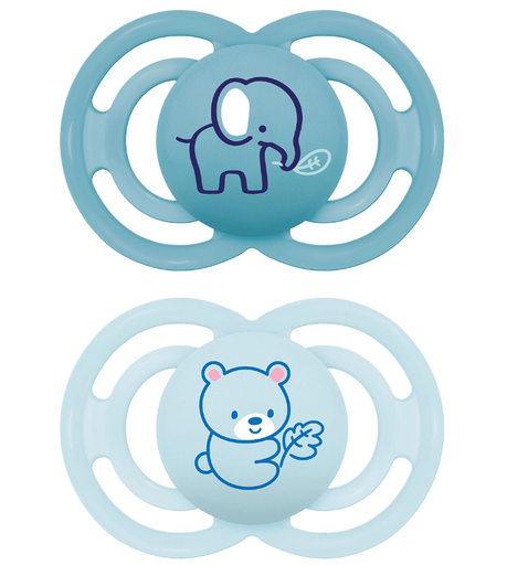 [527459] MAM | Fopspeen Perfect Silicon Olifant/Koala Blauw 6-16M