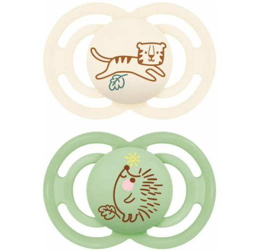 [527460] MAM | Fopspeen Perfect Silicon Tijger/Egel Ecru/Groen 6-16M 