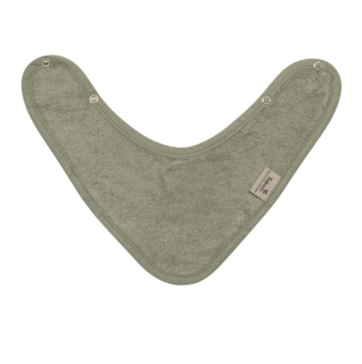 [478150] Timboo | Spuugdoekje/Bandana Dubbellaags Drukknopensluiting Bamboe Whisper Green Groen 36x20cm