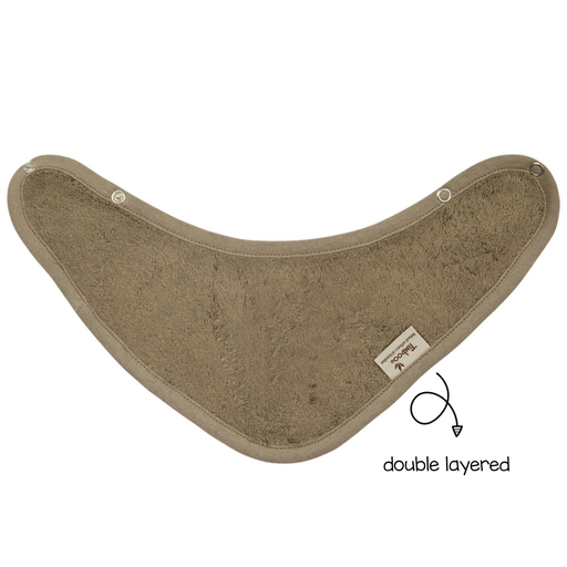 [478155]  Timboo | Spuugdoekje/Bandana Dubbellaags Drukknopensluiting Bamboe Jungle Green Groen 36x22cm