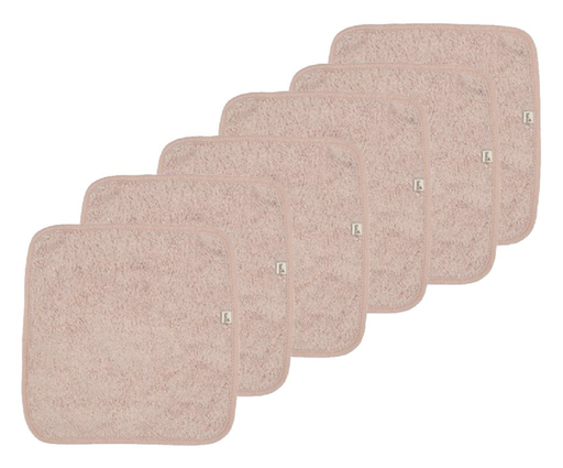[478252] Timboo | Droge Doekjes vr Gelaat/Billetjes Bamboe Misty Rose 6-pack
