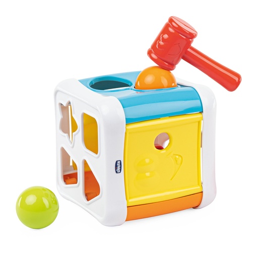 [530032] Chicco | Sorteervormen 2 in 1 Sort & Beat Cube 2022