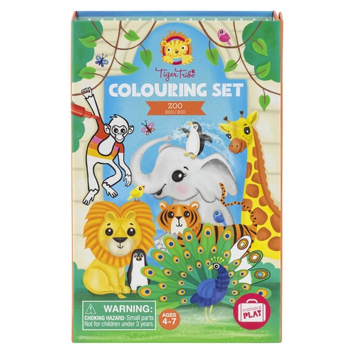 [530103] Tiger Tribe | Kleurboek Colouring Set Zoo