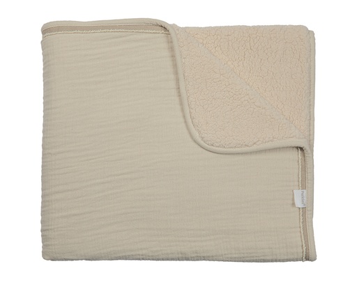 [530995] Pericles | Deken Wieg Creme/Creme 75x100 cm