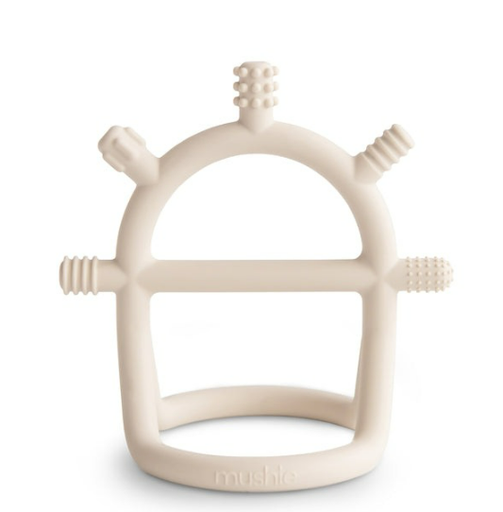 [477397] Mushie | Bijtring Teether No-drop Sensory Siliconen Shifting Sand +3m