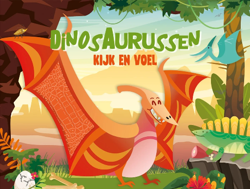 [531210] De Lantaarn | Boek "Kijk en voel Dinosaurussen"