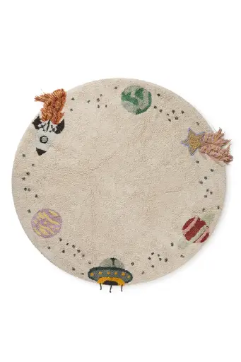 [532000] Lorena Canals | Kamertapijt Washable Rug Interstellar Journey Ø140cm