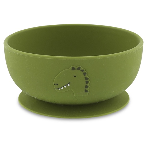 [485531] KOM, Bowl with suction, Dino Mealtime, kop dino, siliconen, met zuignap, 1 stuk, bord