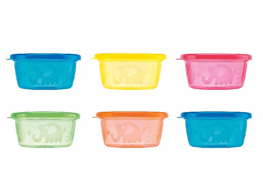 [102859] Nuby | Snackkommetje Multicolor Kunststof 6x300ml 