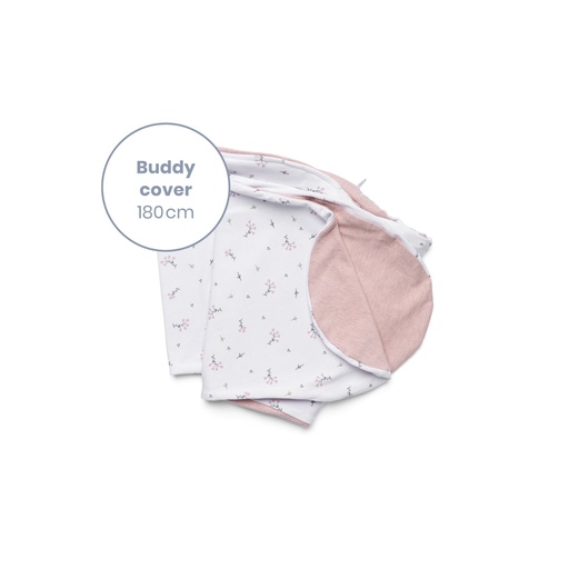 [532348] Doomoo | Positioneringskussenhoes Buddy Cover Flower Pink