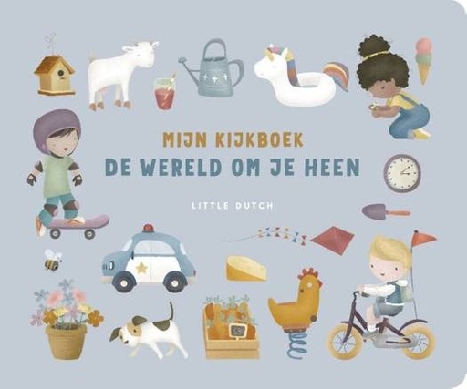 [446772] Little Dutch | Boek "Mijn kijkboek De wereld om je heen"