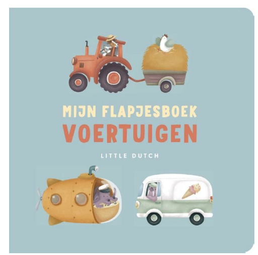 [468438] Little Dutch | Boek "Mijn flapjesboek voertuigen"