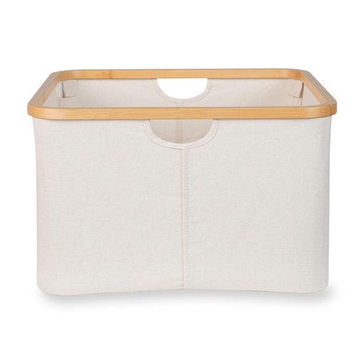 [532630] Quax | Opbergmand Bamboe Katoen Beige Naturel 45x45x28cm