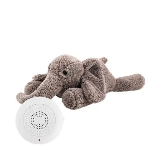 [532845] Flow | Slaapknuffel George Heartbeat Comforter Grey oplaadbaar met usb 