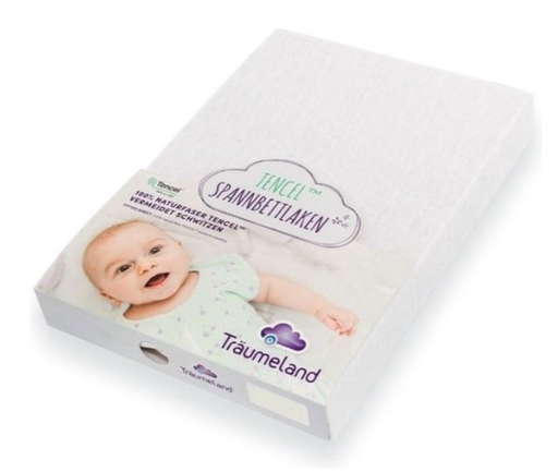 [533055] Traumeland | Hoeslaken Tencel White 60/70x120/140cm