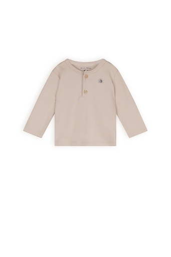 Petite Maison x Nono | Ko tshirt Longsleeve with placket Oatmeal
