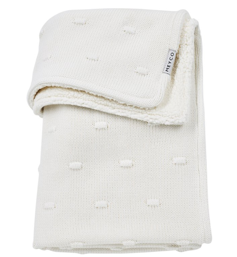 [533462] Meyco | Deken Knots Teddy Offwhite 75x100cm