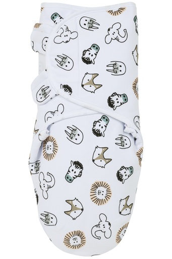 [533549] Meyco | Inbakeren Animal Swaddle Multicolour 0-3M