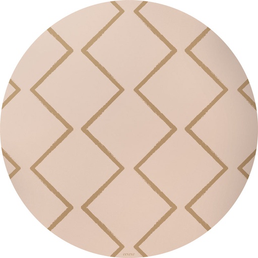 [413259] Eeveve | Knoeimat Round Splash Mat Dotted - Autumn Gold 