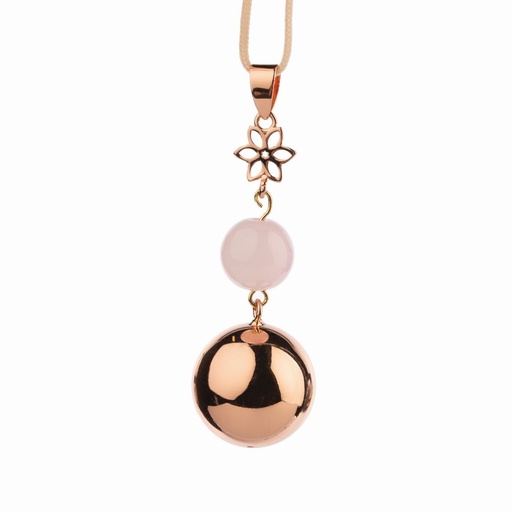 [533872] Bola | Zwangerschapsbelletje Rose Gold Pearl Flower