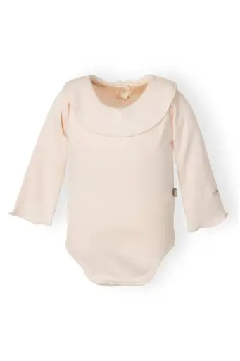 [534039] Bamboom | Body Polo Pink met Volant Hals