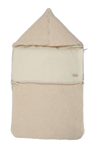 [534345] Pericles | Voetenzak vr Autostoel Groep 0+ Creme Teddy Ecru