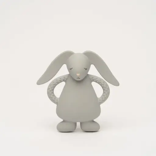 [488390] Moonie | Bijtring Teether Bunny Grey