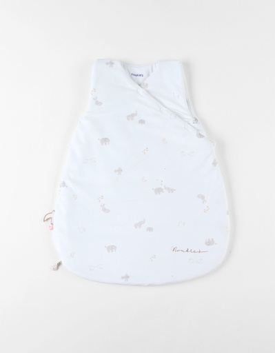 [534649] Noukies | Slaapzak Bali & Moka 2.0TOG All Over Olifant Wit 50cm 