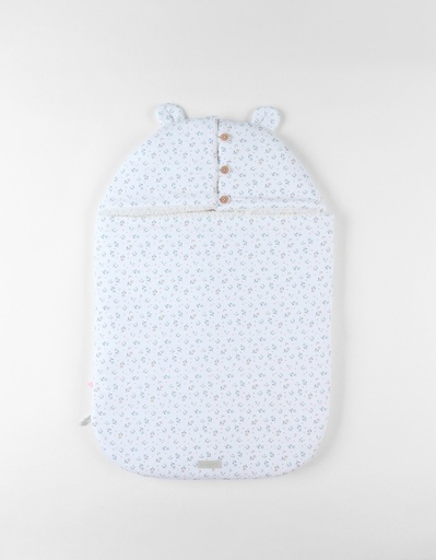 [534733] Noukies | Voetenzak All Over Bloem Wit