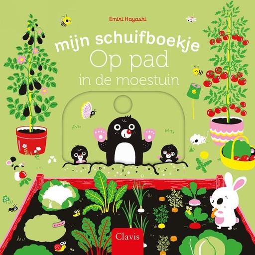 [536321] Clavis | Boek Op Pad In De Moestuin Schuifboekje - Emiri Hayashi