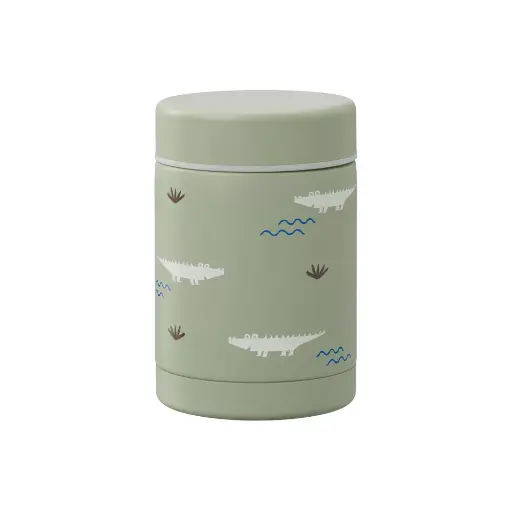 [452345] Fresk | Thermosbeker Crocodile Nordic Food Jar Groen 300ml
