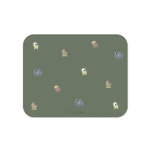 [536747] Noui Noui | Placemat Little Old Fabel Waterafstotend Groen 43x34x1,8cm