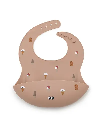 [536750] Noui Noui | Slabbetje Ice Cream Old Rosa Silicone