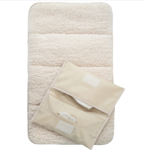 [482419] KipKep | Napper Combi-Set Cookie Teddy Verschoonmatje/Luieretui
