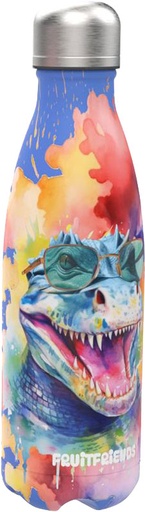 [537158] Lunch Buddies | Drinkfles Animals Cayman RVS 500ml