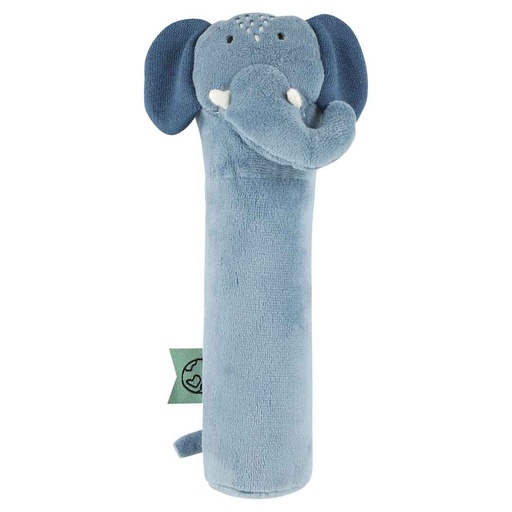 [537293] Trixie | Rammelaar Mrs. Elephant Knijprammelaar Blauw 4x4.5x16cm