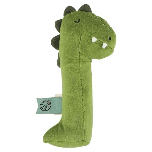 [537296] Trixie | Rammelaar Mr. Dino Knijprammelaar Groen 4x4.5x16cm