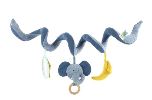 [537308] Trixie | Speelgoed vr Park Mrs Elephant Activiteitenspiraal Olifant Blauw