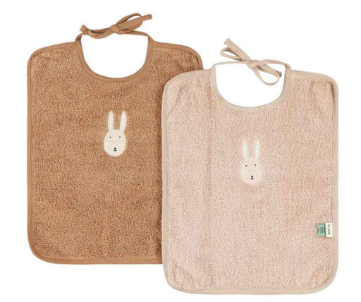 [537317] Trixie | Slabbetje Rabbit Konijn XL 2-pack Ecru