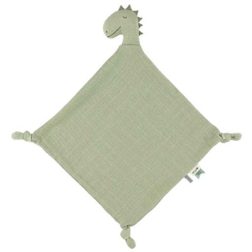 [537333] Trixie | Knuffeldoekje Comforter Mr Dino Bliss Sage 52x46cm