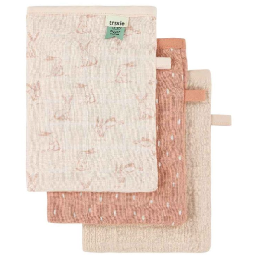 [537381] Trixie | Washandje Rosy Rabbit 3-pack