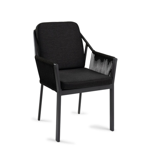 [537577] Tierra | Tuinstoel Liv Diningstoel Black 61x58x81cm 