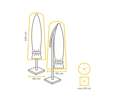 [537580] Cover For Cantilever Parasols
